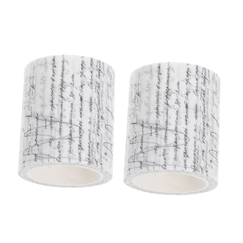OSALADI 2 Rollen Washi Tape Vintage Klebeband mit Formel motiv Selbstklebend für DIY Scrapbooking Planer Dekoration Journal Zubehör von OSALADI