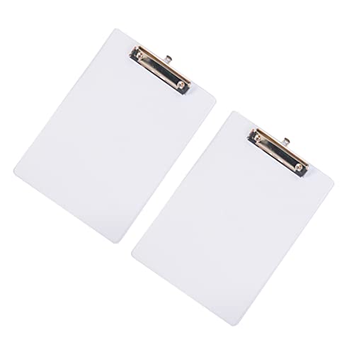 OSALADI 2 STÜCK Transparentes Klemmbrett Dickes Rutschfestes Clipboard für Schule und Büro Dokumentenorganizer für Notizen und Unterschriften von OSALADI