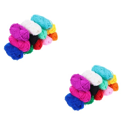 OSALADI 2 Sätze Acryl Garn Farben Für Stricken Und Häkeln Weiches Leichtes Und Hautfreundliches Häkelgarn Für Diy Projekte Und Bastelarbeiten 12 Rollen * 2 OSALADI 2 Sätze Acryl Garn Farben Für Stricken Und Häkeln Weiches Leichtes Und Hautfreundliches Häkelgarn Für Diy Projekte Und Bastelarbeiten 12 Rollen * 2 von OSALADI