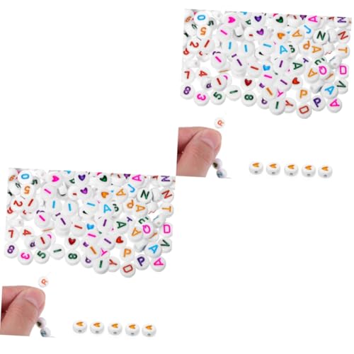 OSALADI 2 Sätze Acrylperlen Farbwechsel Der Perlen Farbig Farbe Armband Buchstabenperlen Groß Bunt Flache Perlen Für Die Schmuckherstellung Zahlenperlen 300 Stück * 2 OSALADI 2 Sätze Acrylperlen Farbwechsel Der Perlen Farbig Farbe Armband Buchstabenperlen Groß Bunt Flache Perlen Für Die Schmuckherstellung Zahlenperlen 300 Stück * 2 von OSALADI