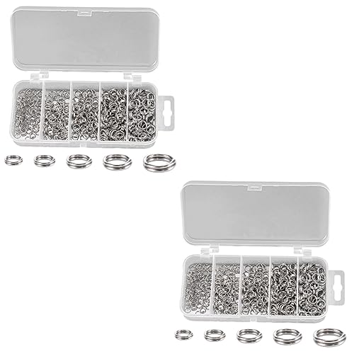 OSALADI 2 Sätze Anti-rust-stecker Schlüssel Schmuck Zubehör Herstellung Geteilte Ringe Für Angeln Mit Gespaltenen Ringen Ringe Zum Handwerk Kleine Spaltringe Rostfreier Stahl 500 Stück * 2 OSALADI 2 Sätze Anti-rust-stecker Schlüssel Schmuck Zubehör Herstellung Geteilte Ringe Für Angeln Mit Gespaltenen Ringen Ringe Zum Handwerk Kleine Spaltringe Rostfreier Stahl 500 Stück * 2 von OSALADI