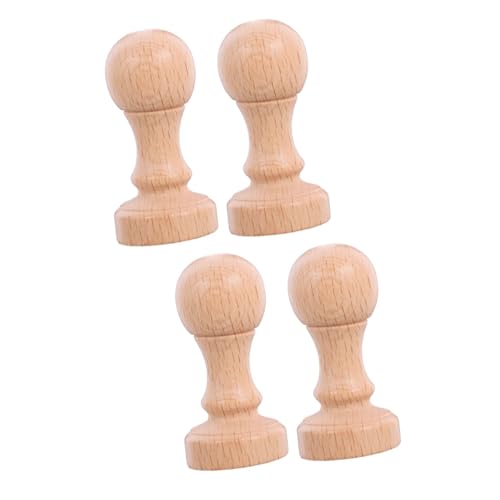 OSALADI 2 Sätze Arbeitskorrektursiegel Basteln Handwerk Journaling -briefmarken Name Wachssiegelstempel Mini-stempel Naturholzstempel Scrapbooking Holzstempel Holzmarken 2 Stücke * 2 von OSALADI