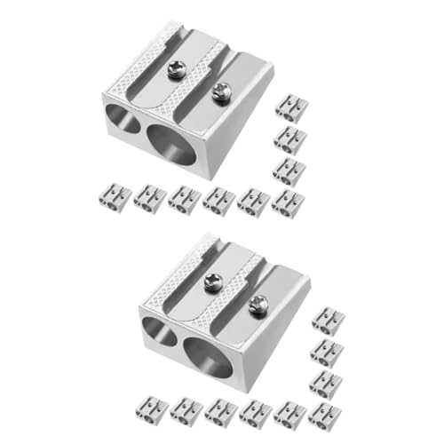 OSALADI 2 Sätze Bleistiftspitzer Künstler Mini -bleistiftschärfer Zeichnung Kunst Skizzierung Erwachsene Anspitzer Handgehaltener Bleistiftschärfer Aluminiumlegierung Silber 10 Stück * 2 OSALADI 2 Sätze Bleistiftspitzer Künstler Mini -bleistiftschärfer Zeichnung Kunst Skizzierung Erwachsene Anspitzer Handgehaltener Bleistiftschärfer Aluminiumlegierung Silber 10 Stück * 2 von OSALADI