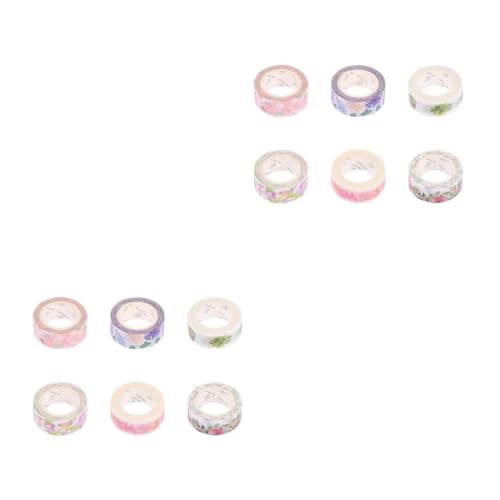 OSALADI 2 Sätze Blütenmuster Washi Tape Teiliges Dekoratives Klebeband Für Scrapbooking Tagebuch Und Diy Projekte Bunte Papierbänder Für Kunst Basteln Und 6 Stück * 2 OSALADI 2 Sätze Blütenmuster Washi Tape Teiliges Dekoratives Klebeband Für Scrapbooking Tagebuch Und Diy Projekte Bunte Papierbänder Für Kunst Basteln Und 6 Stück * 2 von OSALADI