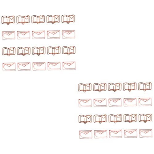 OSALADI 2 Sätze Buchhülle Büroklammern Büroklammern Groß Papierclip Büroklammern in Buchform Geformt Schlüssel Rose Rostfreier Stahl 20 Stück * 2 OSALADI 2 Sätze Buchhülle Büroklammern Büroklammern Groß Papierclip Büroklammern in Buchform Geformt Schlüssel Rose Rostfreier Stahl 20 Stück * 2 von OSALADI