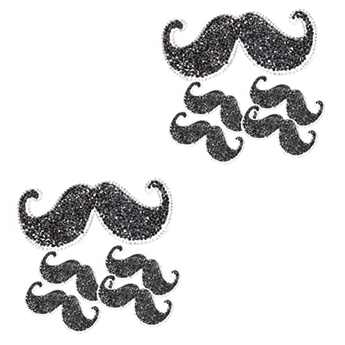 OSALADI 2 Sätze Bügelflicken Mustache Aufnäher Mit Strass Wasserfeste Kleidung Reparatur Patches Dekorative Applikationen Für Jacken Jeans Rucksäcke Und Shirts Einfaches 5 Stück * 2 OSALADI 2 Sätze Bügelflicken Mustache Aufnäher Mit Strass Wasserfeste Kleidung Reparatur Patches Dekorative Applikationen Für Jacken Jeans Rucksäcke Und Shirts Einfaches 5 Stück * 2 von OSALADI