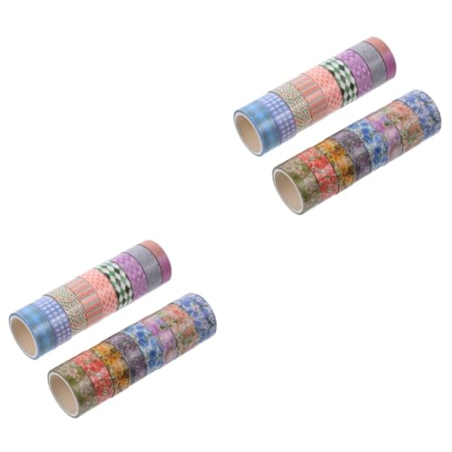 OSALADI 2 Sätze Bunte Washi Tape Blumenmuster Dekoratives Papier Klebeband Für Scrapbooking Diy Basteln Tagebuch Planung Wiederverwendbar Pro Für 17 Rollen * 2 OSALADI 2 Sätze Bunte Washi Tape Blumenmuster Dekoratives Papier Klebeband Für Scrapbooking Diy Basteln Tagebuch Planung Wiederverwendbar Pro Für 17 Rollen * 2 von OSALADI