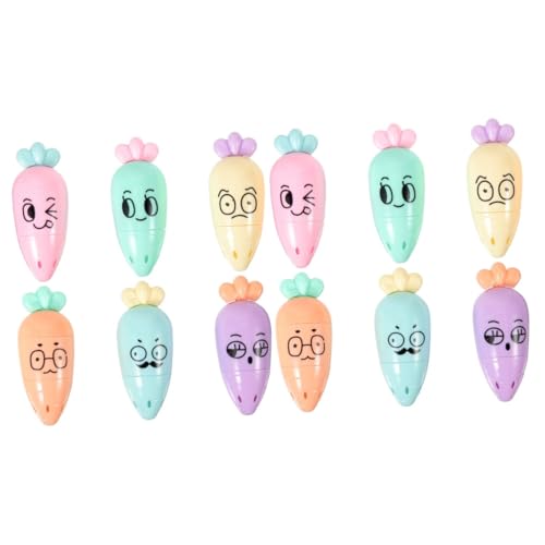 OSALADI 2 Sätze Cartoon-textmarker Markierungen Textmarker Für Schüler Süße Stifte Klassenzimmer Schule Pastell-textmarker Notizen-marker Mini Flüssig 6 Stücke * 2 von OSALADI