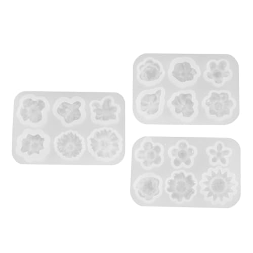 OSALADI 2 Sätze Daisy Silikonformen Diy Gießformen Für Blumen Dekoration Für Seifenherstellung Und Handwerksprojekte Für Bastelfans Und 3 Stücke * 2 von OSALADI