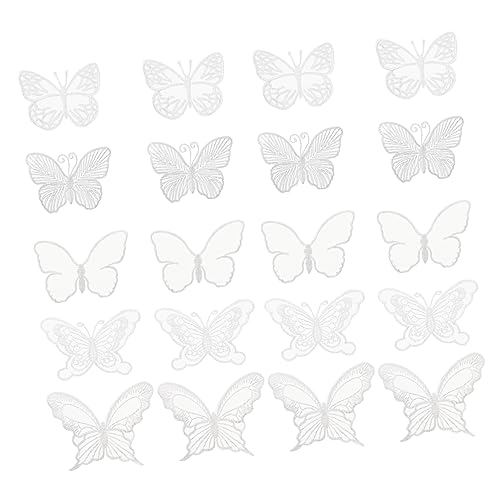 OSALADI 2 Sätze Diy Applikationen Schmetterlings Stickerei Patches Für Hochzeitskleider Einlagige Hochwertige Vielseitige Ornamente Für Bekleidung Taschen Und Bastelprojekte 50 Stück * 2 von OSALADI