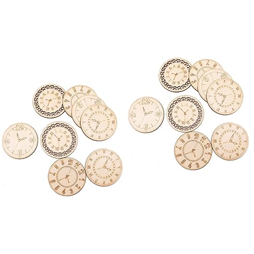 OSALADI 2 Sätze Diy Holzscheiben Mit Uhrenmuster Kreative Runde Holzverzierungen Für Diy Bastelprojekte Für Dekorationen Zu Geburtstagsfeiern Hochzeiten Und Weihnachten 8 Stück * 2 OSALADI 2 Sätze Diy Holzscheiben Mit Uhrenmuster Kreative Runde Holzverzierungen Für Diy Bastelprojekte Für Dekorationen Zu Geburtstagsfeiern Hochzeiten Und Weihnachten 8 Stück * 2 von OSALADI