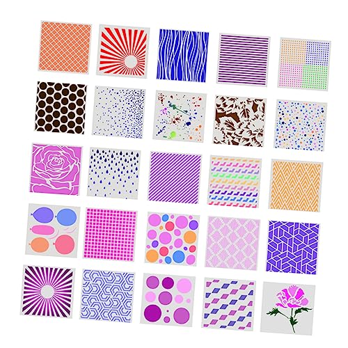 OSALADI 2 Sätze Diy Malvorlagen Schablonen Mit Verschiedenen Mustern Für Scrapbooking Und Schulprojekte Umweltfreundliches Wasserdichtes Material Zufälliger Stil 20 Stück * 2 OSALADI 2 Sätze Diy Malvorlagen Schablonen Mit Verschiedenen Mustern Für Scrapbooking Und Schulprojekte Umweltfreundliches Wasserdichtes Material Zufälliger Stil 20 Stück * 2 von OSALADI