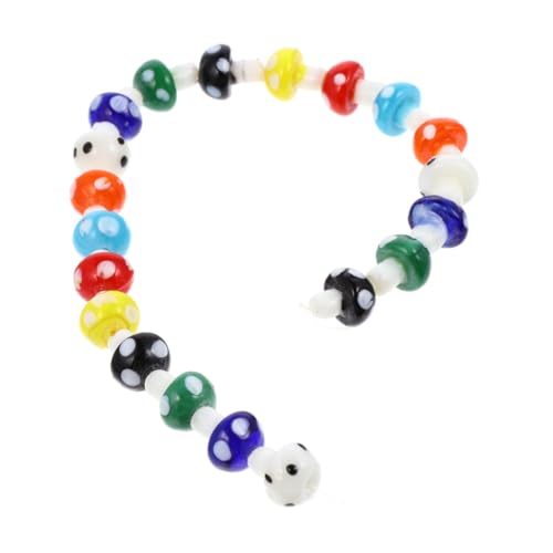OSALADI 2 Sätze Diy Pilzperlen Farbenfrohe Handgefertigte Glasperlen für Schmuckherstellung für Kreative Bastelprojekte und Designs OSALADI 2 Sätze Diy Pilzperlen Farbenfrohe Handgefertigte Glasperlen für Schmuckherstellung für Kreative Bastelprojekte und Designs von OSALADI