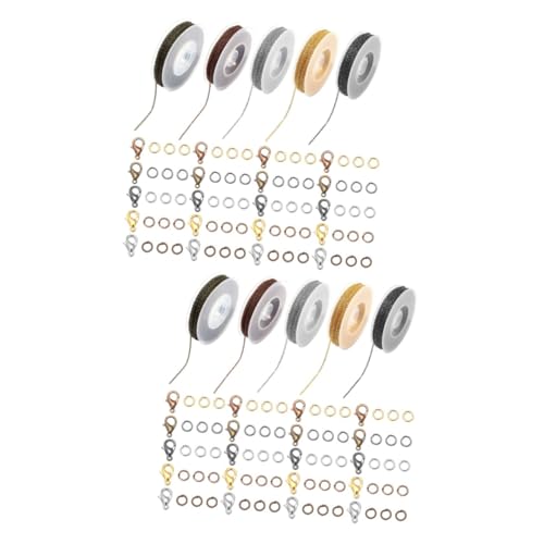 OSALADI 2 Sätze Diy Schmuckherstellung Ketten mit Lobster Clips und Sprüngen Eisenkette Farben für Armbänder und Bastelarbeiten OSALADI 2 Sätze Diy Schmuckherstellung Ketten mit Lobster Clips und Sprüngen Eisenkette Farben für Armbänder und Bastelarbeiten von OSALADI
