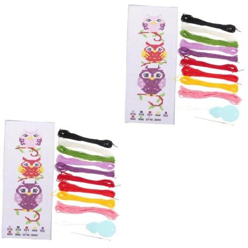OSALADI 2 Sätze Diy Stickerei Lesezeichen Kreuzstich Material für Diy Projekte Stoffe Geduld und Konzentration Fördern Perfektes für Leser Katzenliebhaber und Fans OSALADI 2 Sätze Diy Stickerei Lesezeichen Kreuzstich Material für Diy Projekte Stoffe Geduld und Konzentration Fördern Perfektes für Leser Katzenliebhaber und Fans von OSALADI