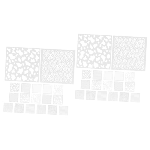 OSALADI 2 Sätze Doodle-zeichnungsvorlage Malschablonen Für Wände Kunsthandwerk Malvorlagen Wand Schablonenzeichnungsmusterpolster Schablonen Für Scrapbooking Das Haustier Weiß 18 Stück * 2 OSALADI 2 Sätze Doodle-zeichnungsvorlage Malschablonen Für Wände Kunsthandwerk Malvorlagen Wand Schablonenzeichnungsmusterpolster Schablonen Für Scrapbooking Das Haustier Weiß 18 Stück * 2 von OSALADI