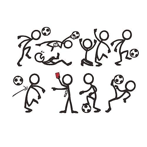OSALADI 2sätze Fussball Wandaufkleber Kreative Wandtattoos Für Kinderzimmer Spielzimmer Und Fitnessraum Selbstklebend Langlebig Geeignet Für Glatte Wände Und Fliesen von OSALADI