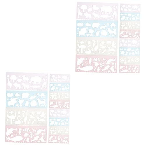 OSALADI 2 Sätze Geometrischer Vorlagenherrscher Malschablonen Für Tierschablonen Zum Malen Malschablonen Tier Schablonen Malen Schablonen Pp 12 Stücke * 2 OSALADI 2 Sätze Geometrischer Vorlagenherrscher Malschablonen Für Tierschablonen Zum Malen Malschablonen Tier Schablonen Malen Schablonen Pp 12 Stücke * 2 von OSALADI