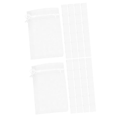 OSALADI 2 Sätze Geschenktasche Netztaschen Organzabeutel Mit Kordelzug Schmuckbeutel Kordelzug Weihnachtssüßigkeit Klein Verpackungsbeutel Party-leckereien-beutel Weiß 50 Stück * 2 OSALADI 2 Sätze Geschenktasche Netztaschen Organzabeutel Mit Kordelzug Schmuckbeutel Kordelzug Weihnachtssüßigkeit Klein Verpackungsbeutel Party-leckereien-beutel Weiß 50 Stück * 2 von OSALADI