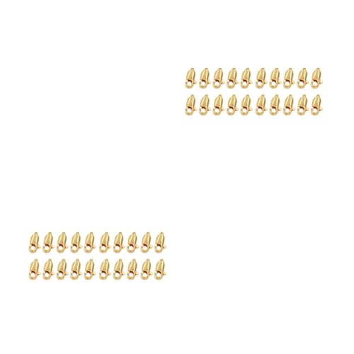 OSALADI 2 Sätze Gold Plated Delicate Lobster Clasp Wasserfall Feder Verschluss Für Diy Schmuckzubehör Für Armbänder Und 20 Stück * 2 von OSALADI