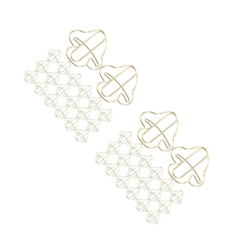 OSALADI 2 Sätze Goldene Büroklammer Pilz-bürobedarf Kreative Büroklammern Pilz-schreibtischzubehör Pilzklammern Süße Büroklammern Clips Eisen 20 Stück * 2 OSALADI 2 Sätze Goldene Büroklammer Pilz-bürobedarf Kreative Büroklammern Pilz-schreibtischzubehör Pilzklammern Süße Büroklammern Clips Eisen 20 Stück * 2 von OSALADI