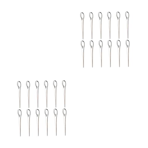 OSALADI 2 Sätze Große Lochnadeln Anhänger Mini Sticknadeln Charms Legierung Für Diy Schmuckherstellung Pro Für Und Armbänder 40 Stück * 2 von OSALADI