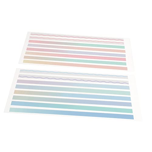 OSALADI 2 Sätze Haftmarker Pastellfarben von Durchsichtigen Beschreibbaren Index Tabs für Schüler Lesezeichen und Notizen für Schule und Büro von OSALADI