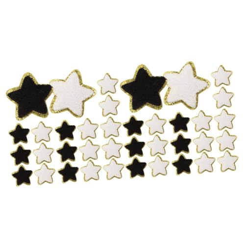 OSALADI 2 Sätze Handtuchstofftuch Patch Sternenaufnäher Für Kleidung Patches Für Jacken Nähen Flecken Form Kleidung Kleidung Jubel-patches Schwarz Jubeln Jeans-patch Chenille 32 Stück * 2 OSALADI 2 Sätze Handtuchstofftuch Patch Sternenaufnäher Für Kleidung Patches Für Jacken Nähen Flecken Form Kleidung Kleidung Jubel-patches Schwarz Jubeln Jeans-patch Chenille 32 Stück * 2 von OSALADI