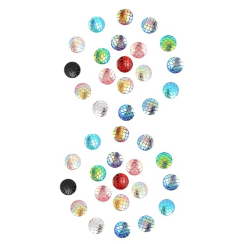 OSALADI 2 Sätze Harz Cabochons Meerjungfrau Fischschuppen Flache Rückseite Bunte Diy Schmuckzubehör Für Und Armbänder Mix Farben 200 Stück * 2 OSALADI 2 Sätze Harz Cabochons Meerjungfrau Fischschuppen Flache Rückseite Bunte Diy Schmuckzubehör Für Und Armbänder Mix Farben 200 Stück * 2 von OSALADI