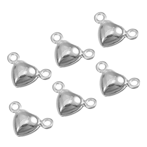 OSALADI 2 Sätze Herzförmige Magnetische Schnappverbindung Schnalle Versorgung DIY Schnalle Armaturen DIY Magnetische Schnalle Schmuck Magnetische Schnalle DIY 10 Stück * 2 von OSALADI