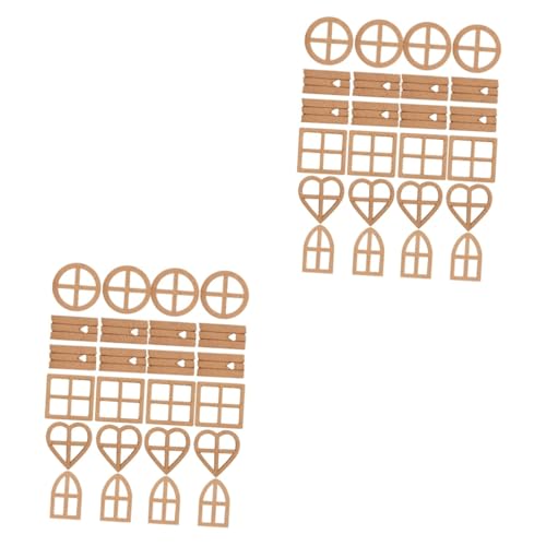 OSALADI 2 Sätze Holzstücke Puzzle Stücke Diy-ornamente Handwerk Holzverzierungen Holzausschnitte Unvollendet Diy -holzornamente Unfertige Holzspäne Holzrunden Basteln 24 Stück * 2 OSALADI 2 Sätze Holzstücke Puzzle Stücke Diy-ornamente Handwerk Holzverzierungen Holzausschnitte Unvollendet Diy -holzornamente Unfertige Holzspäne Holzrunden Basteln 24 Stück * 2 von OSALADI