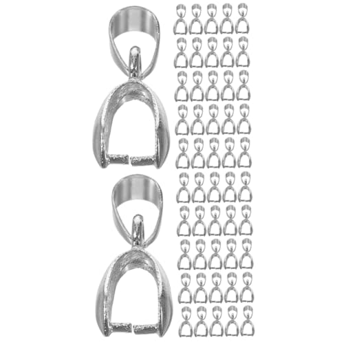 OSALADI 2 Sätze Jade -anhängerklemme Reiz Schmuck Schlüssel Für Schließe Hängend Stecker Charme Anhänger Bügelverschluss Verschluss Perle Fassverbinder Legierung Silber 50 Stück * 2 OSALADI 2 Sätze Jade -anhängerklemme Reiz Schmuck Schlüssel Für Schließe Hängend Stecker Charme Anhänger Bügelverschluss Verschluss Perle Fassverbinder Legierung Silber 50 Stück * 2 von OSALADI