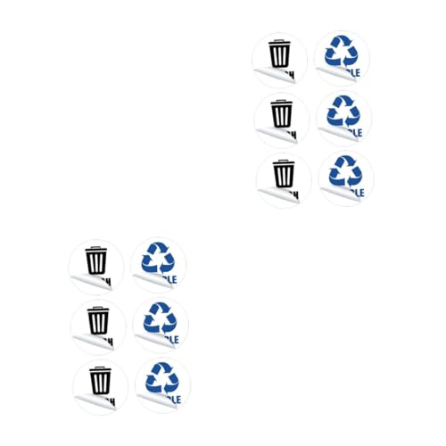 OSALADI 2 Sätze Klassifizierungsaufkleber Müll Kann Im Freien Müllrecycling-aufkleber Müll Kann Aufkleber Recyceln Aufkleber Für Mülltonnen Bad Behälter Abfall Pvc Weiß 6 Stücke * 2 OSALADI 2 Sätze Klassifizierungsaufkleber Müll Kann Im Freien Müllrecycling-aufkleber Müll Kann Aufkleber Recyceln Aufkleber Für Mülltonnen Bad Behälter Abfall Pvc Weiß 6 Stücke * 2 von OSALADI