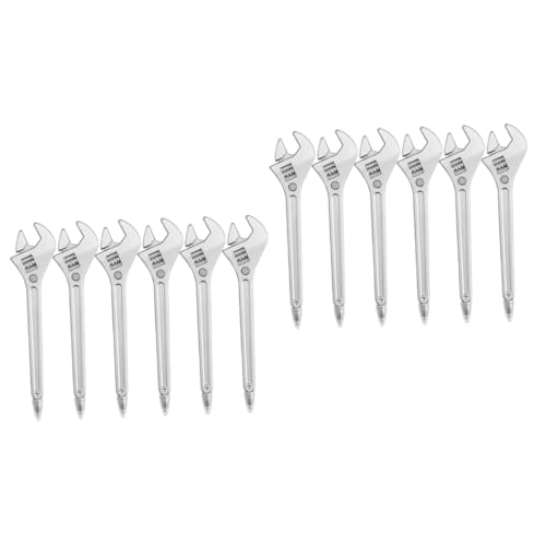 OSALADI 2 Sätze Kreative Kugelschreiber Im Wrench Design Teiliges Ergonomisch Glattes Schreiben Für Studenten Und Bürobedarf Silberfarbene Ausführung 6 Stücke * 2 OSALADI 2 Sätze Kreative Kugelschreiber Im Wrench Design Teiliges Ergonomisch Glattes Schreiben Für Studenten Und Bürobedarf Silberfarbene Ausführung 6 Stücke * 2 von OSALADI