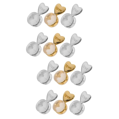 OSALADI 2 Sätze Love Ohrring Kleber Stecker Ohrring Verschlüsse Für Ohrstecker Ohrring Sicherheitsverschlüsse Einfacher Stil Ohrring Verschlüsse Ohrring Zubehör DIY 6 Stück * 2 von OSALADI