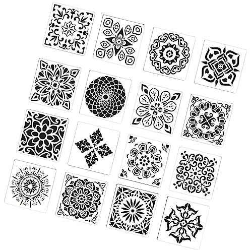 OSALADI 2 Sätze Mandala Schablonen Set Diy Mandala Malvorlagen für Kreative Bastelprojekte Wiederverwendbare Design Schablonen für Kunst und Dekoration OSALADI 2 Sätze Mandala Schablonen Set Diy Mandala Malvorlagen für Kreative Bastelprojekte Wiederverwendbare Design Schablonen für Kunst und Dekoration von OSALADI