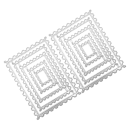 OSALADI 2 Sätze Metall stanzformen für DIY Briefmarkenmodelle Präzise Schneideformen aus Karbonstahl Vielseitig für Kartengestaltung und Scrapbooking für Kreative Bastelprojekte OSALADI 2 Sätze Metall stanzformen für DIY Briefmarkenmodelle Präzise Schneideformen aus Karbonstahl Vielseitig für Kartengestaltung und Scrapbooking für Kreative Bastelprojekte von OSALADI