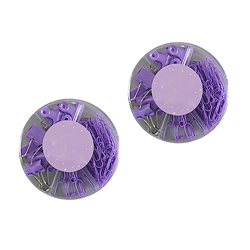 OSALADI 2 Sätze Multifunktionale Binder Clips aus Metall Kreative Büroklammern für Schule Büro und Zuhause zur Optimalen Organisation von Unterlagen und Notizen von OSALADI