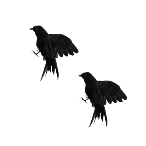 OSALADI 2 Sätze Ostern Krähe Halloween-hängedekorationen Vogelabwehr Sechs Krähen Halloween Mitgebsel Halllowen Krähendekoration Für Halloween Krähe-ornament Feder Black 2 Stück * 2 OSALADI 2 Sätze Ostern Krähe Halloween-hängedekorationen Vogelabwehr Sechs Krähen Halloween Mitgebsel Halllowen Krähendekoration Für Halloween Krähe-ornament Feder Black 2 Stück * 2 von OSALADI