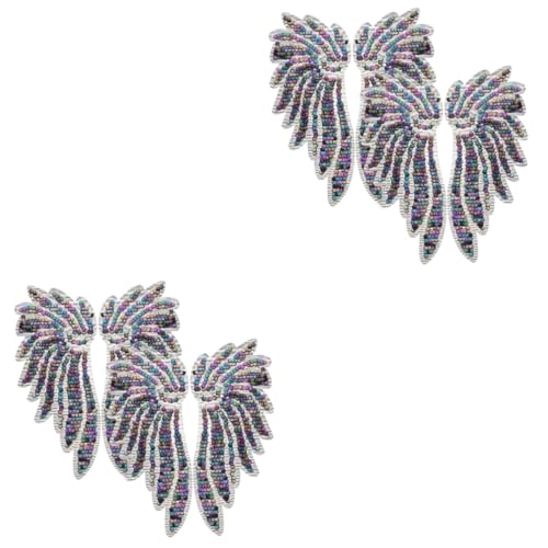 OSALADI 2 Sätze Pailletten-flügel-patch Mädchen Party Funkeln Weihnachten Feenflügel Für Erwachsene Flügel-design-kleidungsapplikation Polyester 2 Paare * 2 OSALADI 2 Sätze Pailletten-flügel-patch Mädchen Party Funkeln Weihnachten Feenflügel Für Erwachsene Flügel-design-kleidungsapplikation Polyester 2 Paare * 2 von OSALADI