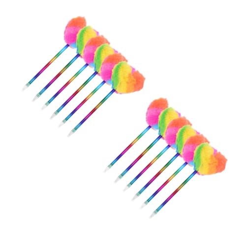 OSALADI 2 Sätze Plüsch Liebesballpoint Stift Flauschige Stifte Karikatur Süße Stifte Party Pom Mehrfarbig Flauschiger Kugelschreiber Rosa Stifte Geformt Plastik 6 Stück * 2 OSALADI 2 Sätze Plüsch Liebesballpoint Stift Flauschige Stifte Karikatur Süße Stifte Party Pom Mehrfarbig Flauschiger Kugelschreiber Rosa Stifte Geformt Plastik 6 Stück * 2 von OSALADI