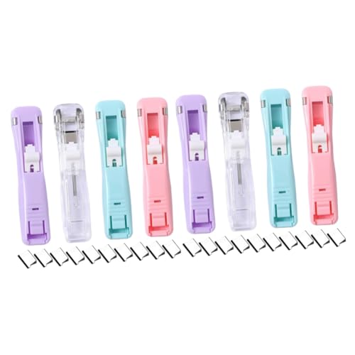 OSALADI 2 Sätze Professioneller Klammerspender Tragbarer Dokumentenhefter mit Clam Clip Dispenser Teilig Transparent Nachfüllklammern für Büro und Schule von OSALADI