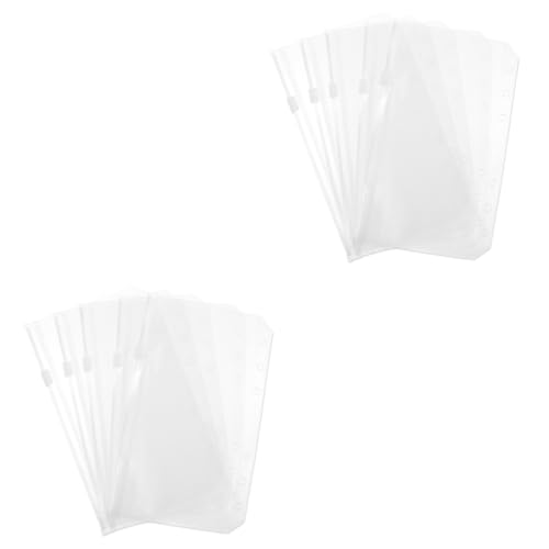 OSALADI 2 Sätze Pvc-tasche Mit Reißverschluss Wiederverwendbar Ticket-reißverschlusstasche Aktentasche Aufbewahrungsbeutel Für Lose Blätter Aufbewahrungstasche A5 Weiß 15 Stücke * 2 OSALADI 2 Sätze Pvc-tasche Mit Reißverschluss Wiederverwendbar Ticket-reißverschlusstasche Aktentasche Aufbewahrungsbeutel Für Lose Blätter Aufbewahrungstasche A5 Weiß 15 Stücke * 2 von OSALADI