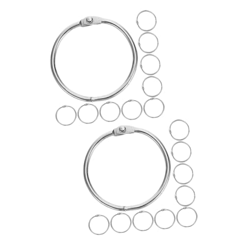 OSALADI 2 Sätze Ringbuch-ring Lose Blattringe Pflicht Bindung Aufklappbare Ringe Stichworte Zu Öffnende Binderinge Ringordner Für Lose Blätter Metall Silver 20 Stück * 2 OSALADI 2 Sätze Ringbuch-ring Lose Blattringe Pflicht Bindung Aufklappbare Ringe Stichworte Zu Öffnende Binderinge Ringordner Für Lose Blätter Metall Silver 20 Stück * 2 von OSALADI