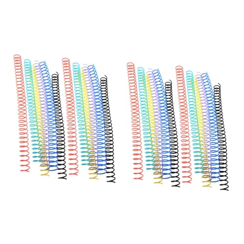 OSALADI 2 Sätze Spulenbuch Spiral- Bindungsspulen Ringordner Für Lose Blätter Spiralbindung Abnehmbare Bindemittelringe Buchbinderinge Buchringe Mit Losen Blättern Plastik 12 Stücke * 2 OSALADI 2 Sätze Spulenbuch Spiral- Bindungsspulen Ringordner Für Lose Blätter Spiralbindung Abnehmbare Bindemittelringe Buchbinderinge Buchringe Mit Losen Blättern Plastik 12 Stücke * 2 von OSALADI