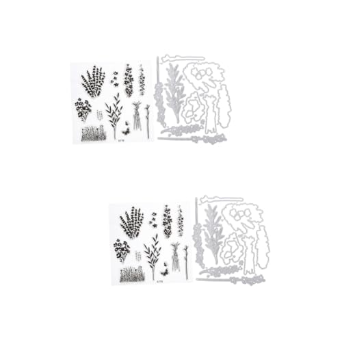 OSALADI 2 Sätze Stanzformen für Kartenherstellung Dekorative Papier Stanzschneider für Scrapbooking und DIY Projekte für Handprägung und Bastelarbeiten von OSALADI
