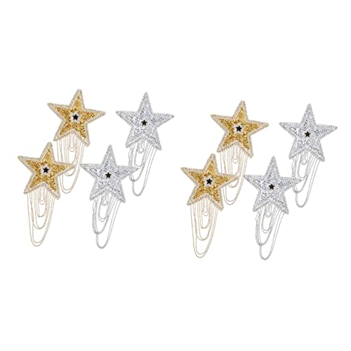 OSALADI 2 Sätze Stoffhalterung Dekorationen Strass Applikation Hut Fransen Patches Perlen Applikationen Verzierungen Mantel Jacke Reparatur Patch Kleidung Accessoire Patch 4 Stück * 2 OSALADI 2 Sätze Stoffhalterung Dekorationen Strass Applikation Hut Fransen Patches Perlen Applikationen Verzierungen Mantel Jacke Reparatur Patch Kleidung Accessoire Patch 4 Stück * 2 von OSALADI