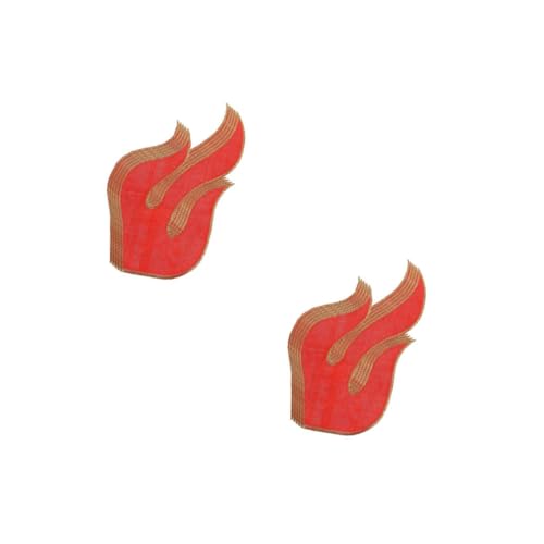 OSALADI 2 Sätze Teiliges Aufbügelbare Gestickte Feuerflammen Patches Für Kleidung Dekorative Applikationen Für Jeans Praktische Bügelflicken Für Kostüme Und Persönliche Nutzung 5 Stück * 2 von OSALADI