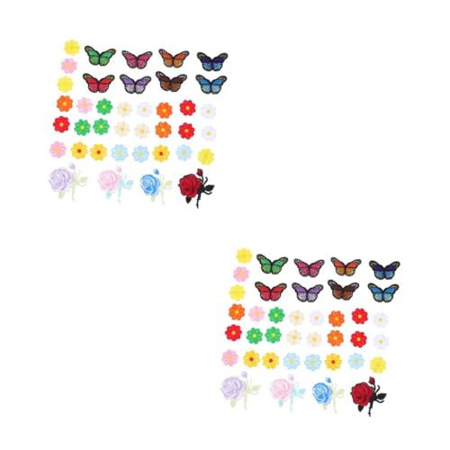 OSALADI 2 Sätze Teiliges Dekorative Applikationen Bunte Schmetterlings Und Blumen Patches Zum Aufbügeln Für Kleidung Taschen Und Diy Projekte Hochwertiges Hautfreundliches 39 Stück * 2 OSALADI 2 Sätze Teiliges Dekorative Applikationen Bunte Schmetterlings Und Blumen Patches Zum Aufbügeln Für Kleidung Taschen Und Diy Projekte Hochwertiges Hautfreundliches 39 Stück * 2 von OSALADI