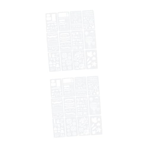 OSALADI 2 Sätze Teiliges Diy Malvorlagen Wiederverwendbare Schablonen Für Scrapbooking Und Kreative Projekte Zufällige Designs Für Jungen Und Mädchen Hochwertigem Einfach Zu 12 Stück * 2 von OSALADI